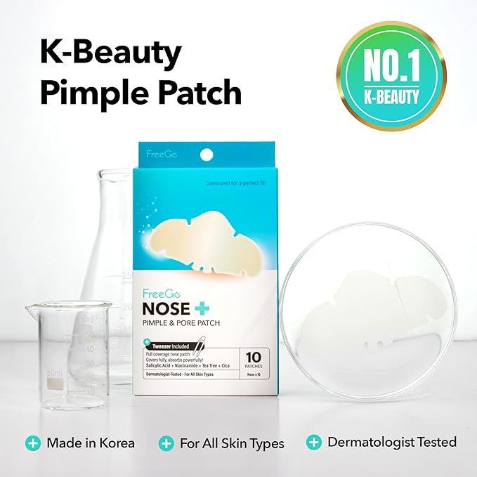 FreeGo Hydrocolloid Acne Patches for Face, Large Pimple Patches for Breakouts, Zit, Blemish Spot, Facial Stickers, Korean Pimple Patches