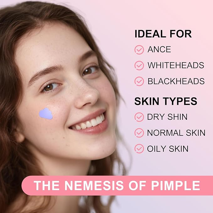 Pimple Patches for Face,Pimple Patches Cute,Acne Patches with Hydrocolloid, Salicylic Acid & Tea Tree,Treatment for Breakouts, Absorbs Zits & Blemish,Hydrocolloid Acne Patch for Face (72 Count)