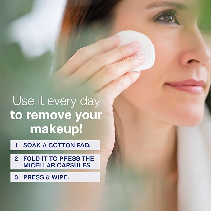 LULLAGE Micellar Water Makeup Remover – Cleanser with Niacinamide, Spirulina & Glacier Water Solution for All Skin Types | Removes Waterproof Makeup | 6.8 Fl Oz