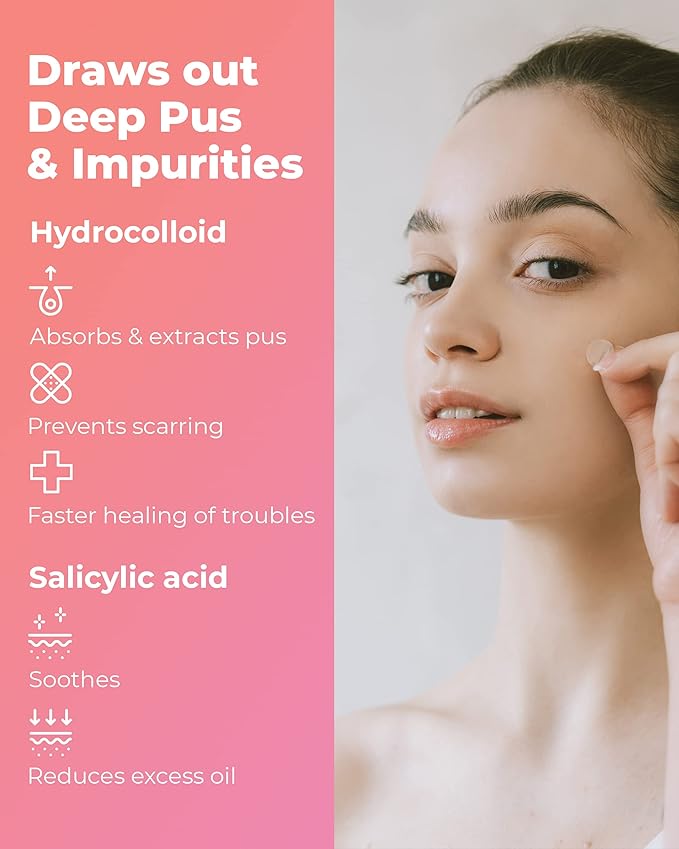 Amazing Patch - Korean Skin-tech Pimple Patch Invisible Spot Cover Over Night, Acne Patches for Face, Zit and Blemish Spot - 52ea