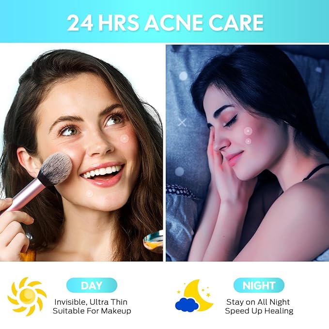 Zit Patches,Hydrocolloid Star Pimple Patches for Face,Acne Patches for Face,Invisible Blemish Patches with Tea Tree, Salicylic Acid and Centella Asiatica 306 Count,Vegan,Suitable for All Skin Types