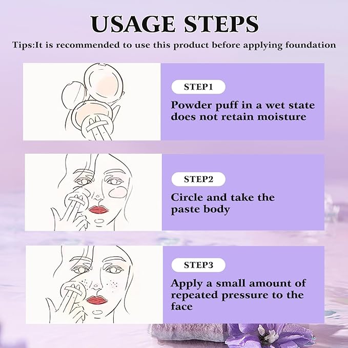 Chillab Lavender Matte Powder, Gel-like Formula Oil-Control Primer Oil Control