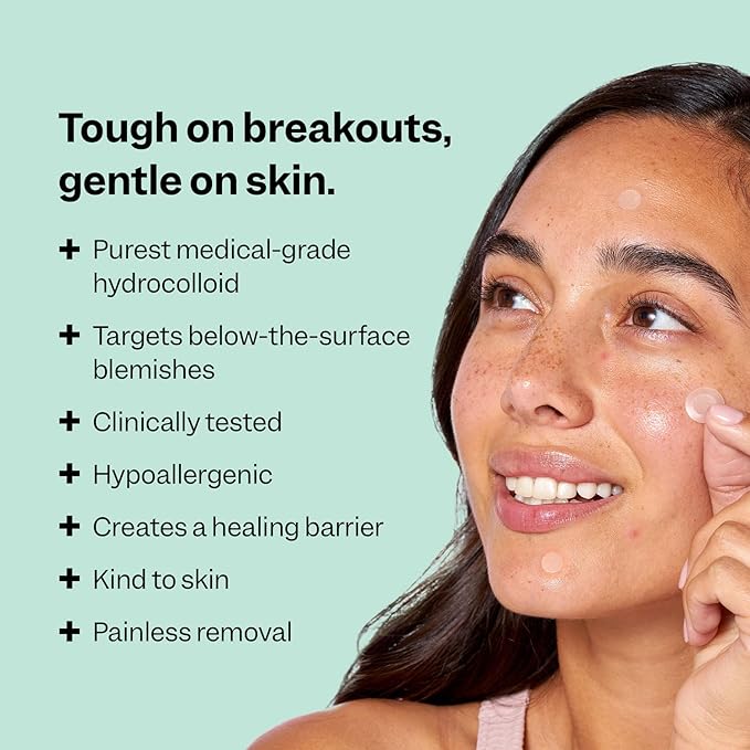 Peach Slices | Deep Blemish Microdarts | Acne Patch | Early Stage & Deep Pimples | Salicylic Acid | Tea Tree Oil | Niacinamide | Cica | Hyaluronic Acid | 9 Patches