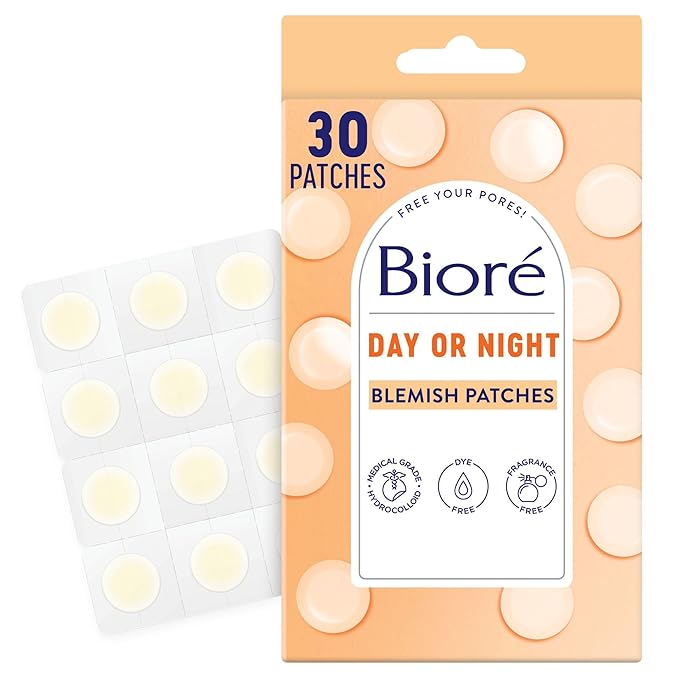 Biore Pimple Patches, Cover & Conquer Blemish Patch, Medical Grade Ultra-Thin Hydrocolloid for Covering Zits and Blemishes, HSA/FSA Approved, 30 Count