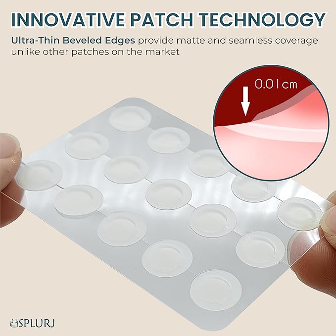 MAGIC PATCH - Pimple Patches - Invisible Fast-Acting Acne Spot Care for Face & Body - Skin Care Patch for Treating Pimples, Blackheads & Zits - Vegan Hydrocolloid - 60 Pore Patches - By SPLURJ