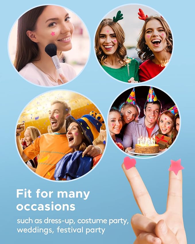 LitBear Acne Patch Pimple Patch, Pink Heart & Star Shaped Absorbing Cover Hydrocolloid Patches For Face Zit, Acne Dots, Tea Tree Oil + Centella (108 Count (Pack of 1))