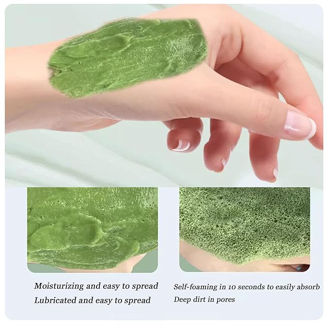 Centella Asiatica Bubble Face Mask, Centella Foam Facial Mask, Centella Bubble Facial Mask, Remove Black and Control Oil, Deeply Clean Facial (2)