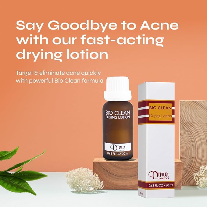 Bio Clean Drying Lotion Best for Treating Pimples Best for Oily Skin Prevents Dryness and Flakiness Pimple Lotion Spot Treatment .68 fl. oz. 20 ml