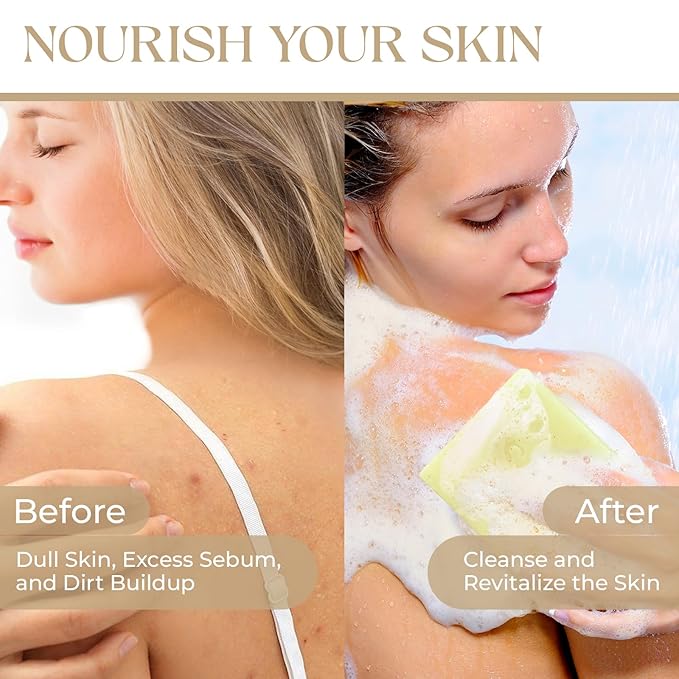 Handmade Goat Milk Soap Bar, Enriched with Organic Shea Butter, Body Soap Bars for Women and Men, 4 Ounce (Pack of 2)