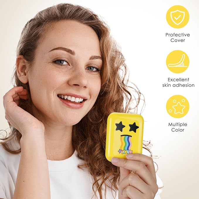 AUSLKA Star Pimple Patches - 150 Count - Hydrocolloid Pimple Patches,Cute Star Shape, 6 Colors,Spot Stickers For Face And Skin,Temporary Mirror