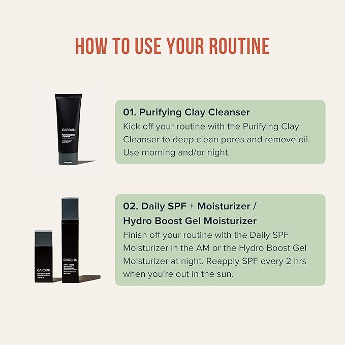 Cardon Cactus-Based Men's Skincare Set | Repairing