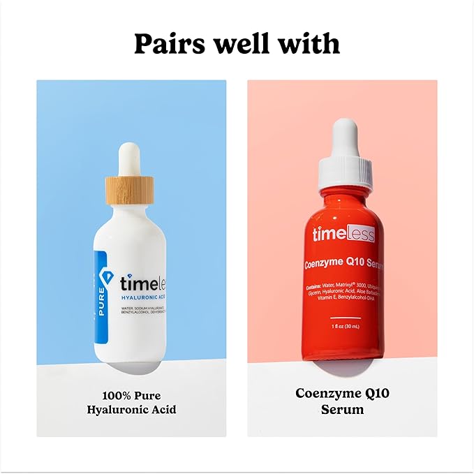 Timeless Skin Care Vitamin C Serum with Vitamin E & Ferulic Acid - Brightening Serum - for Oily & Dry Skin - Fragrance-Free - 1 oz