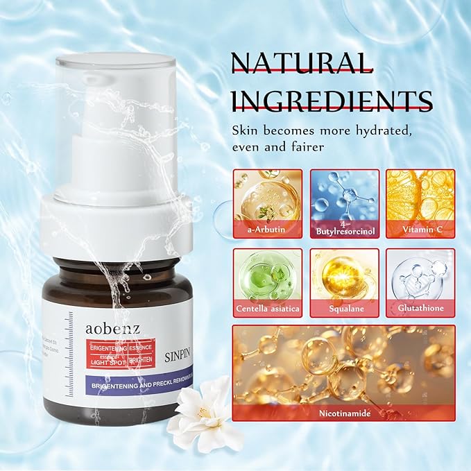 SINPIN aobenz Dark Spot Remover for Face & Body | Advanced Corrector Serum for Age, Melasma, Sun, Acne, Black Spots | Tranexamic Acid, Niacinamide Formula for Women & Men | Mild, 1.35 Fl Oz (1PCS)