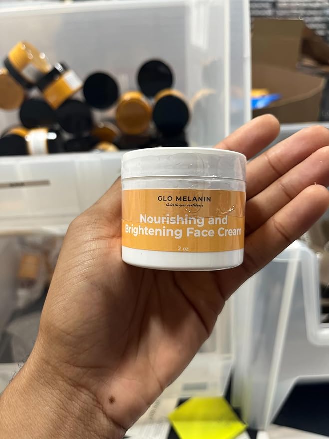 Glo Melanin Nourishing Face Cream - Illuminate Your Skin with Nourishing Cream for Face - Radiant Glow and Renewal with Face Cream (2 Oz)
