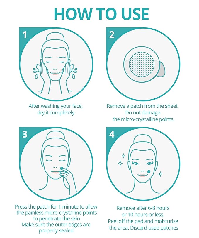 Dissolving Microdart Acne Patch for Deep Blemish - 18 Patches - Fast Acting Microdart Pimple Patches for face - Hyaluronic Acid, Tea Tree Zit patches for face - Hydrocolloid Bandages