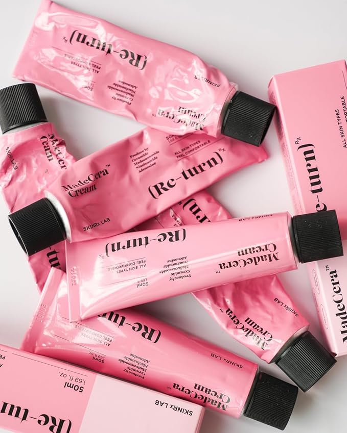 SKINRxLAB Made Cera Cream - Acne & Redness Relief Face Moisturizer, Sebum Control, Improving Skin Barrier with Ceramide and Madecassoside, Anti-Aging and Pore Minimizing Face Cream, 0.5 fl.oz.