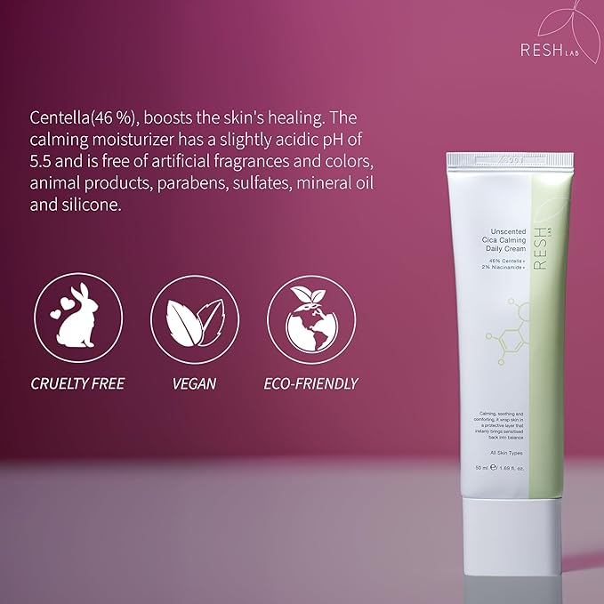 Korean Face Moisturizer for Sensitive Skin – Hydrating Face Cream 50ml | Anti-Redness, Soothing & Lightweight Daily Facial Moisturizer | Non-Greasy Hydration for Dry, Oily & Combination Skin