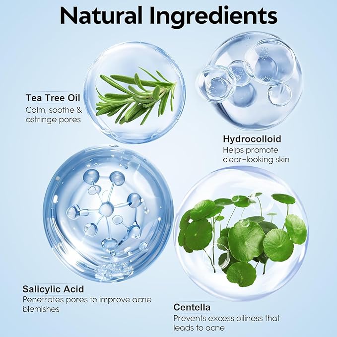 Pimple Patches for Face 335 Patches-255 Round & 80 Star Cute Coloful Acne Patches,Hydrocolloid Pimple Patch Colorful Spot Stickers w/Tea Tree, Salicylic Acid & Cica Oil| Classic & Fashion Zit Covers