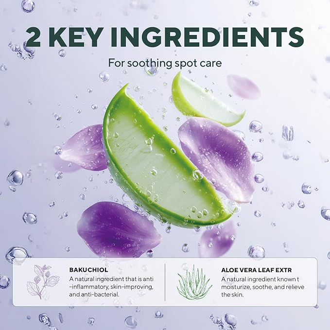 caraseoul Overnight Pimple Patches, Thicker & Extra Adhesion, 2 Size Hydrocolloid Acne Patch for Zits and Blemishes, Bakuchiol & Aloe Vera, Korean Skin Care, Easy to Use – Dermatology Tested