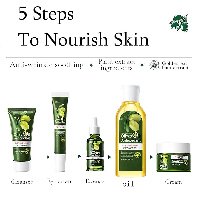 Olive Oil for Skin, 5Pcs Olive