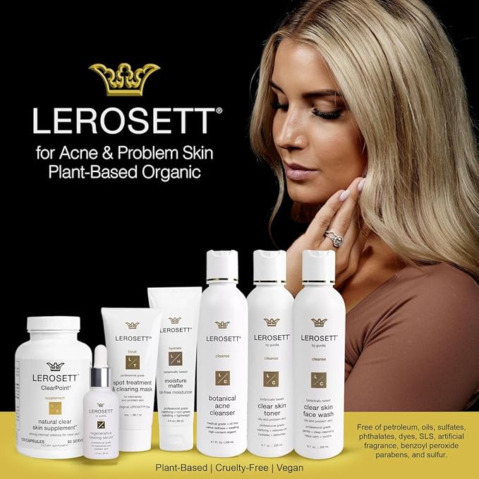 Gunilla Of Sweden LEROSETT Clear Skin Face Wash & Pore Toner Bundle