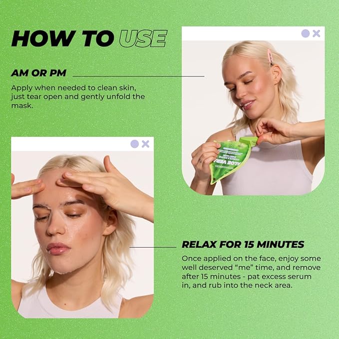 Vitamasques Aloe Vera Face Sheet Mask, Hydrating + Soothing, Sheet Mask Combined to Repair and Nourish the Facial skin (Pack of 3)