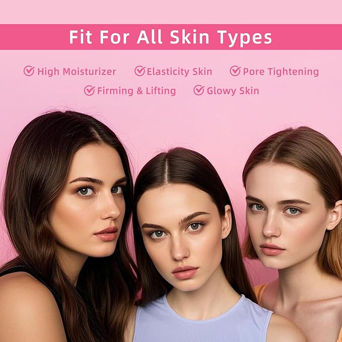 Collagen Face Mask: Deep Collagen Overnight Mask, Anti Aging Lifting Mask, Hydrating Face Mask for All Skin Types, Pore Minimizing, Elasticity Skin, 5 Pack