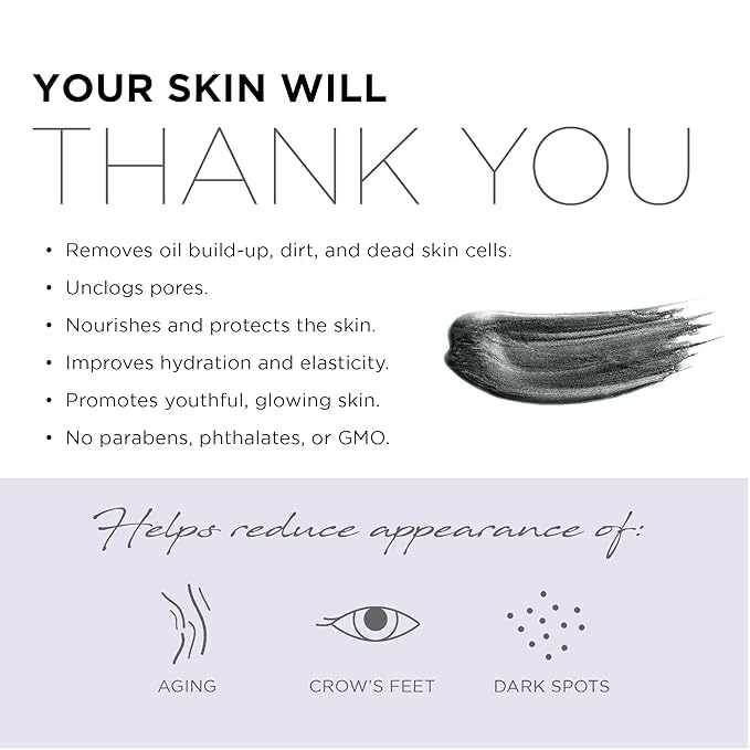 Azure Cosmetics Charcoal & Pearl Sparkling Peel-Off Mask - Korean Skincare for Anti-Aging, Dirt & Oil Control with Hyaluronic Acid & Collagen - Moisturizing & Purifying Face Mask - 150 ml