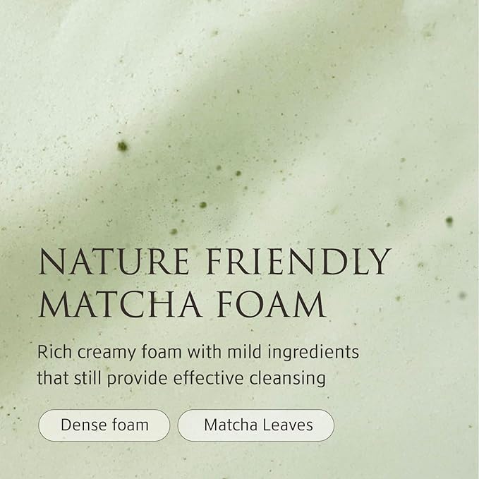 Whole Plant Effect Foam Cleanser (4.23 oz) - Gentle Creamy Matcha Foam Cleanser. Gently Removes and Cleanses. Hydrate and Soothe Skin.