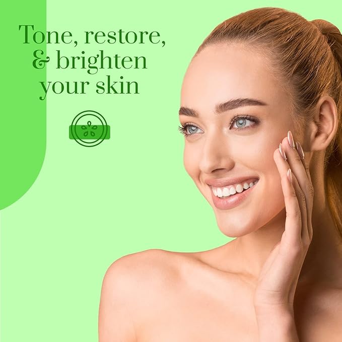 Cucumber & Aloe Moisturizing Face Mask - Dermatologist Tested, Soothes Irritated Skin, Reduces Wrinkles & Fine Lines, Hydrating, Cruelty-Free Korean Skin Care - All Skin Types