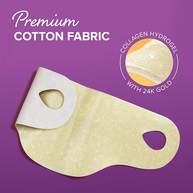 MAREE V Line Lifting Mask with 24K Gold – Deep Collagen Face Mask for Women – Jawline Shaper with Retinol & Hyaluronic Acid – Double Chin & Neck Tightening Mask for Face Lift – 5 PACK