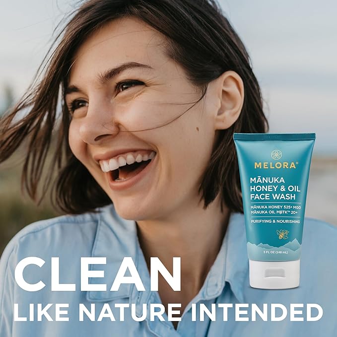 Manuka Honey Face Wash (5 Oz), Daily Skin Care Facial Cleanser & Makeup Remover with Manuka Honey & Oil for Dry or Sensitive Skin - Anti-Aging Face Wash for Women & Men