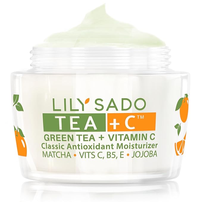 LILY SADO TEA+C™ Green Tea & Vitamin C Moisturizer - Antioxidant, Anti-Aging Anti-Wrinkle Daily Moisturizing Lotion - Hydrates, Softens, Firms & Tones for Luscious, Radiant Skin. For Women & Men