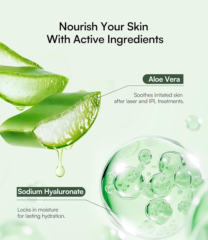 INIA Micro-current Conductive Gel for Facial and Body Skin Care Machines – Hydrating Gel Primer with Hyaluronic Acid for Women and Men, 2.11 Fl Oz