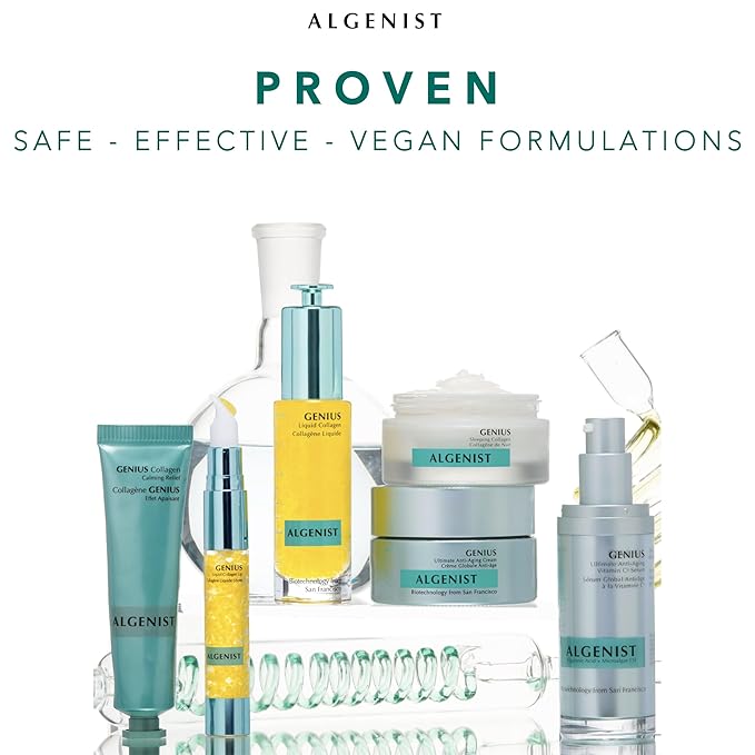 Algenist GENIUS Liquid Skin Resurfacing 2% BHA Toner - Facial Exfoliator for Fine Lines and Wrinkles - Collagen for Skin & Pore Refining Toner (100ml)