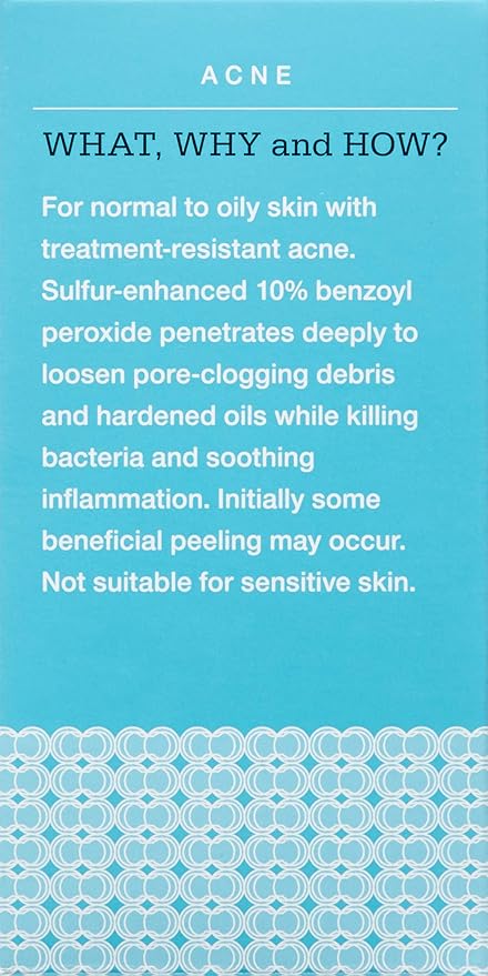 CONTROL CORRECTIVE Clear Med 10% Acne Treatment Lotion, 2.5 Oz - Helps Clear & Control Breakouts, Benzoyl Peroxide, 3% Sulfur To Improve Efficacy And Dry Up Blemishes