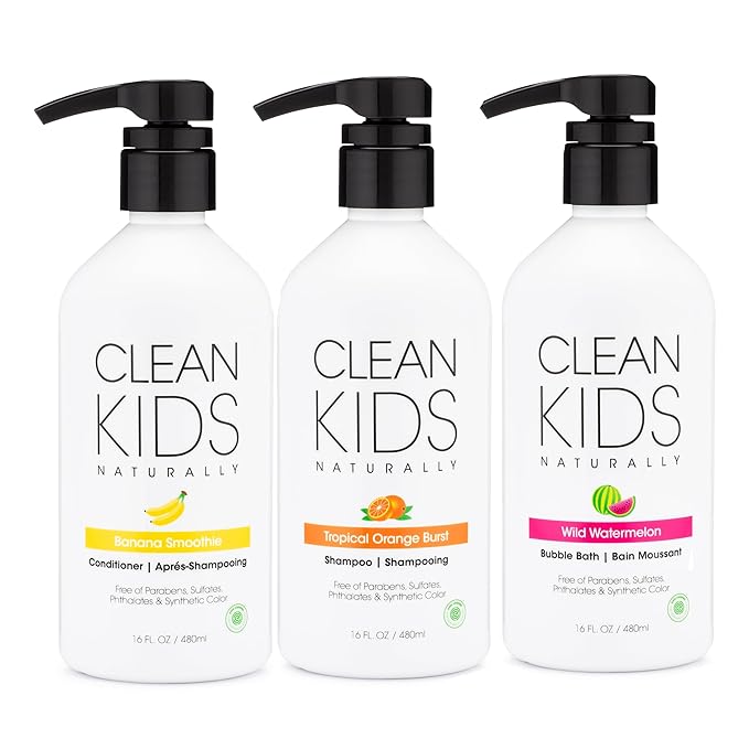 Clean Kids Naturally Bath Sets (Shampoo,