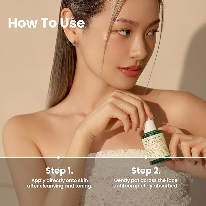 AXIS-Y Artichoke Intensive Skin Barrier Ampoule - Face Moisturizer Dark Spot Corrector Centella Ampoule - Vegan Korean Skin Care Facial Serum for All Skin Types - 1.01 fl. oz.