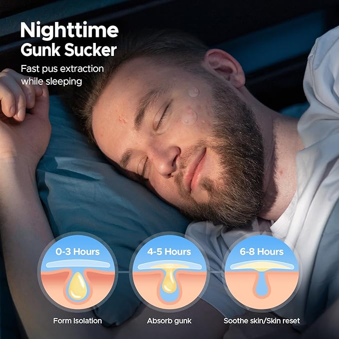 LitBear Pimple Patches for Face, 400 Counts Day and Night Acne Patches, Hydrocolloid Patches for Covering Zit and Blemishes, Large Breakouts, 5 Sizes Thin & Thick Spot Dots Stickers for Chin, Forehead