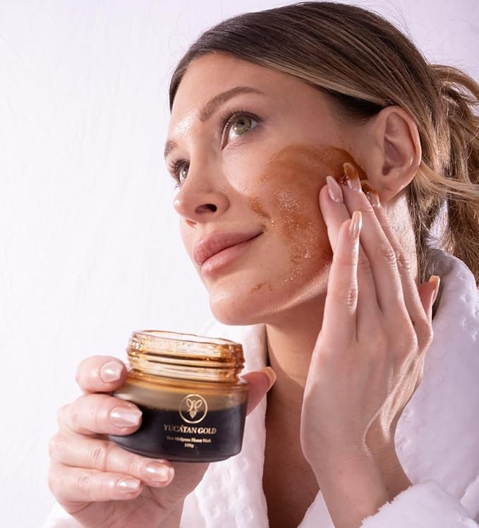 Melipona Honey Face Mask – All-Natural Solution for Dry Skin, Fine Lines & Youthful Glow With Enzymes & Antioxidants – Soothes Skin After Sun Exposure – Gentle Moisturizer for Sensitive Skin