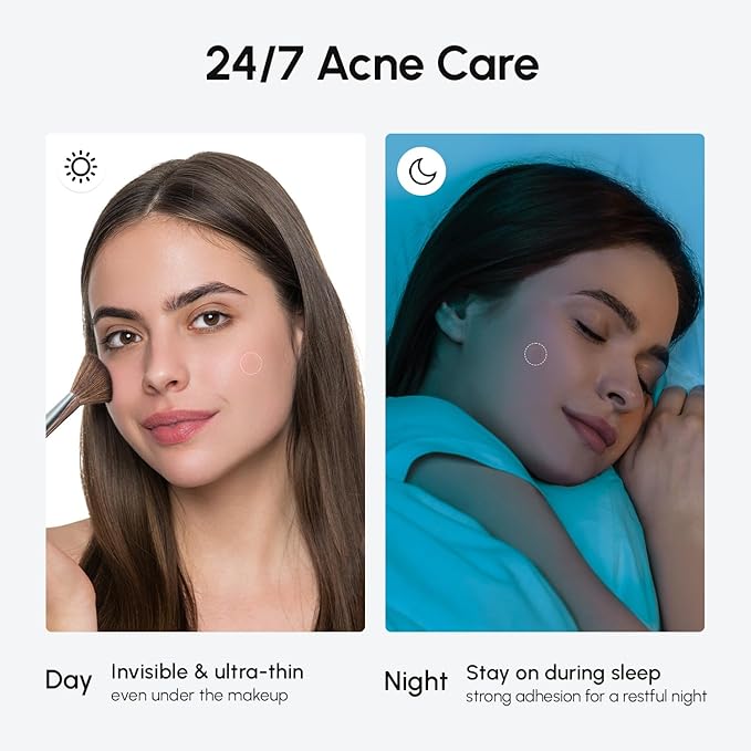 MAREE Pimple Patches for Face - Acne Clearing Device - Clear Acne Patches for Face - Invisible Hydrocolloid Patch Parches Para Acne Stickers Zit Dots - Cystic Zit Healing Blemish Pinple Covers