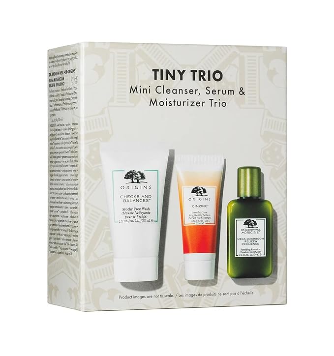 Origins Tiny Trio Mini Cleanser, Serum