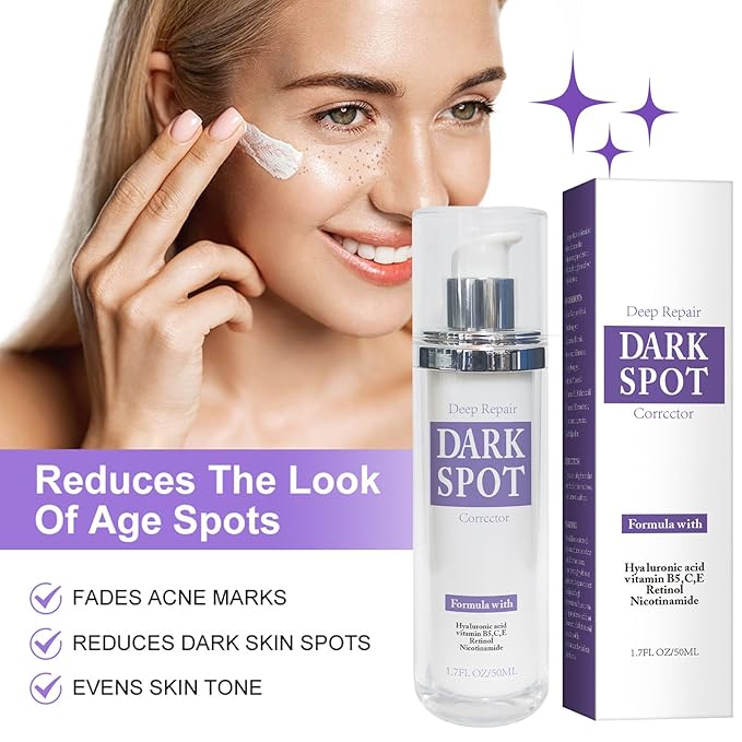 Dark Spot Remover for Face and Body, Dark Spot Corrector for Age Spots & Brown Spots, Rapid Tone Repair Cream with Advanced Formula with Hyaluronic Acid & Vitamin C Treatment (1.7 Fl Oz)