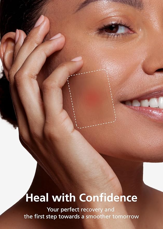 Easyderm Thin Hydrocolloid Large Wound Dressing 4”x4” 3Pack (6 Dressings) Waterproof, Latex Free, Highly Absorbent Dressing for Burns, Blisters, Acne Care and Wound Healing with Mini Scissor