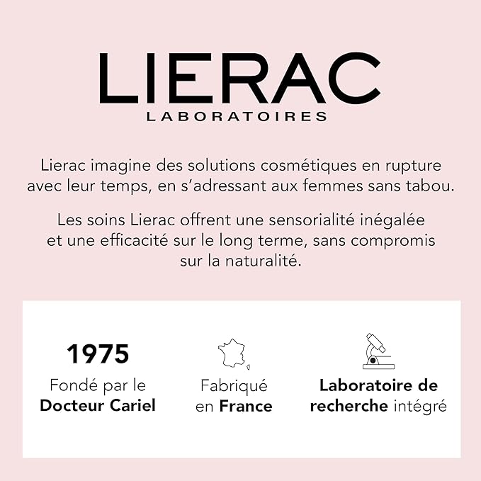 Lierac The Voluptuous Face Cream - Wrinkle-Minimizing Face Moisturizer Cream for Woman, Fine Lines, Hydrating, Corrects All the Signs of Aging with Niacinamide & Hyaluronic Acid, Sensitive Skin - 50ml