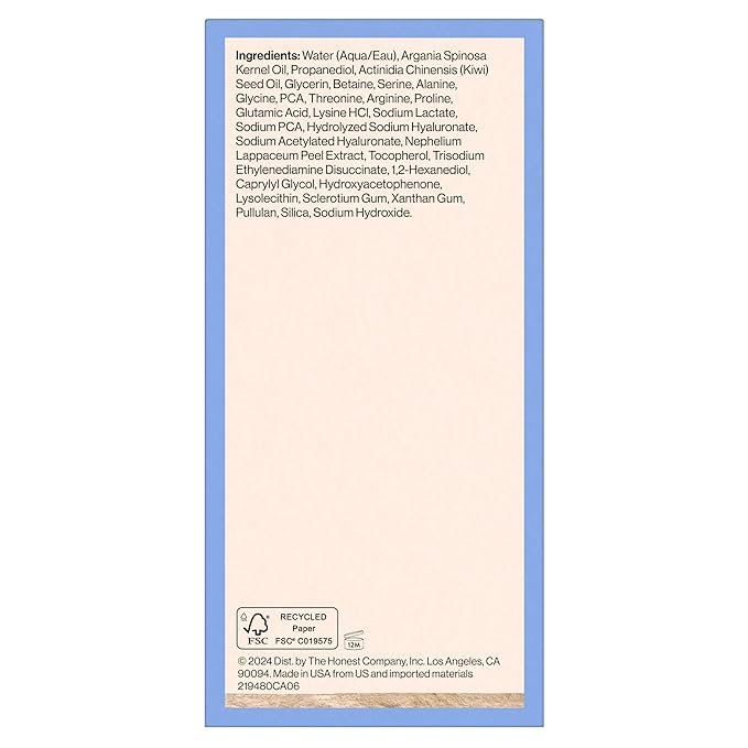 Honest Beauty Hydrogel Deep Hydration Hyaluronic Acid Serum | Moisturizes + Plumps | Hypoallergenic, Fragrance Free, Vegan, Gentle for Sensitive Skin | 1 fl oz