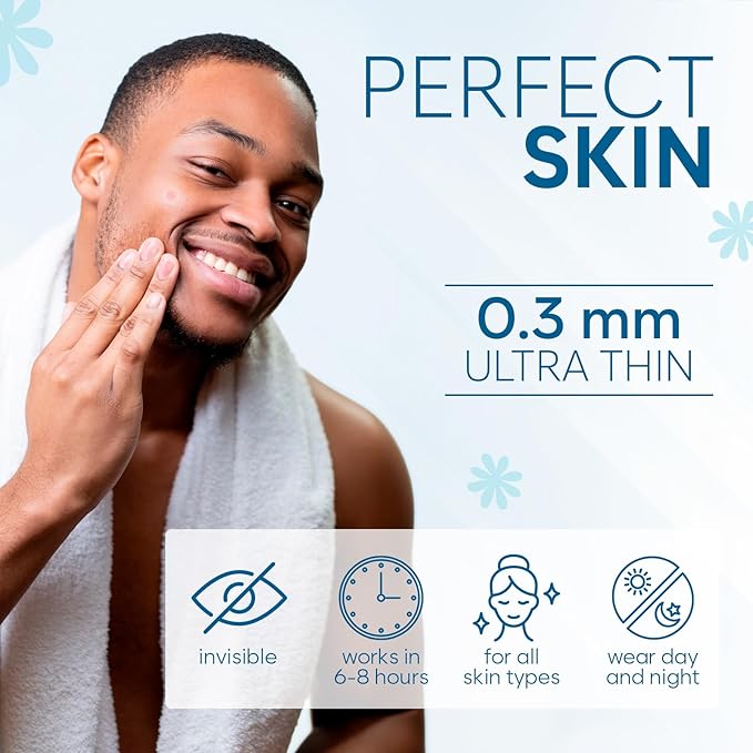 Invisible Pimple Patches for Face (36 Count), Zit Patches for Blemishes, Hydrocolloid Bandages, Zit Stickers for Face - S/L Sizes