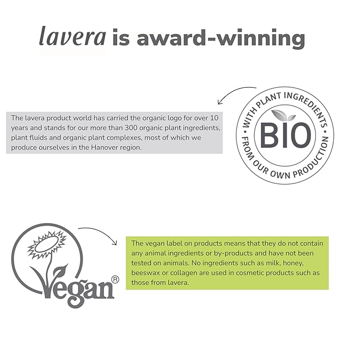 lavera Basis Sensitive Anti Wrinkle Moisturizing Cream - Face Cream with Q10 & Aloe Vera - Moisturizing Facial Cream - Anti Aging Cream - PETA Certified - Vegan - Made in Germany - 1.7 Fl Oz