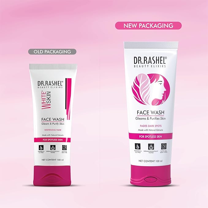 White Skin Face Wash Natural Extracts Deep Cleansing For Oily And Dry Skin -100 ml /3.38 Fl Oz