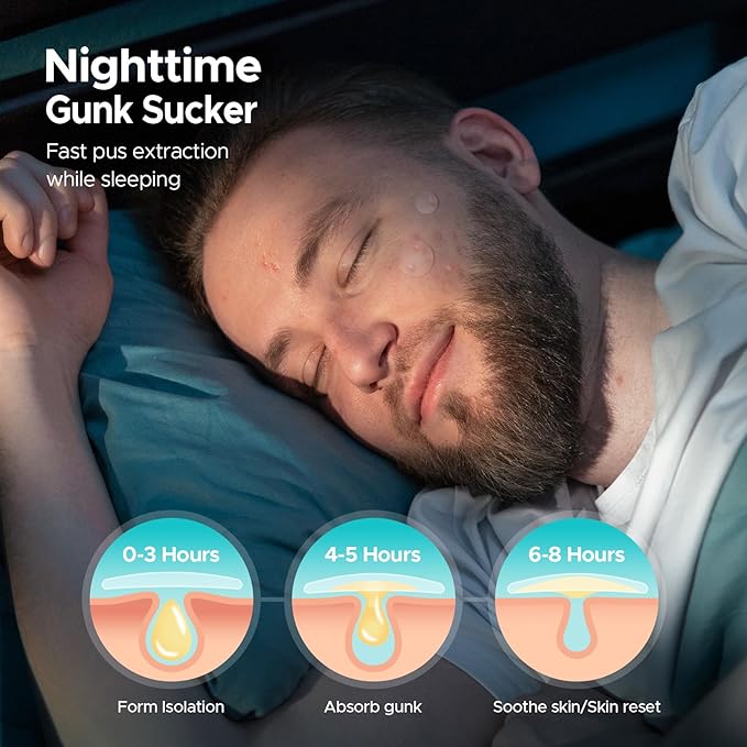 LitBear Pimple Patches for Face, 600 Counts Day and Night Acne Patches, Hydrocolloid Patches for Covering Zit and Blemishes, Large Breakouts, 5 Sizes Thin & Thick Spot Dots Stickers for Chin, Forehead